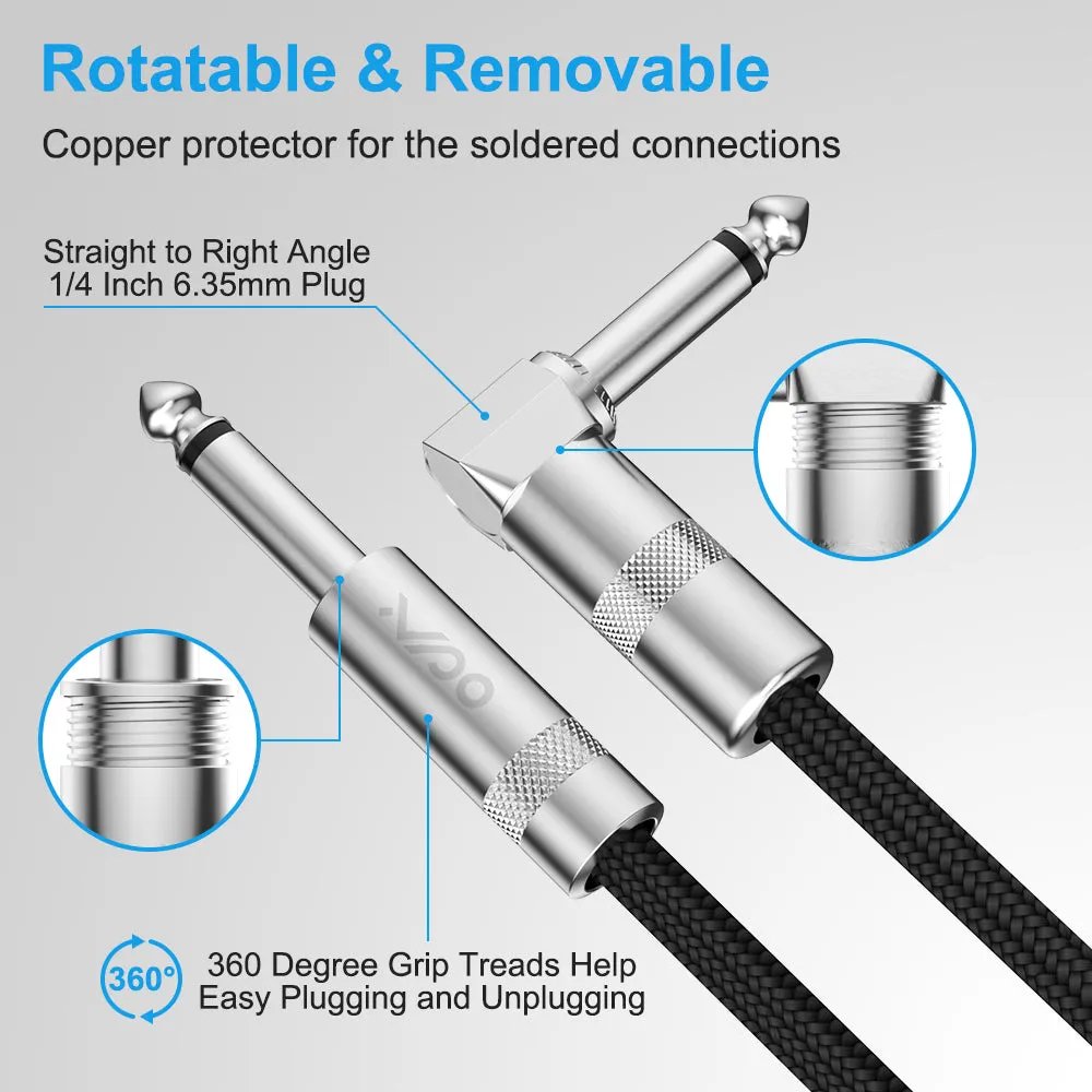 Guitar Cable 10FT Electric Instrument Cable
