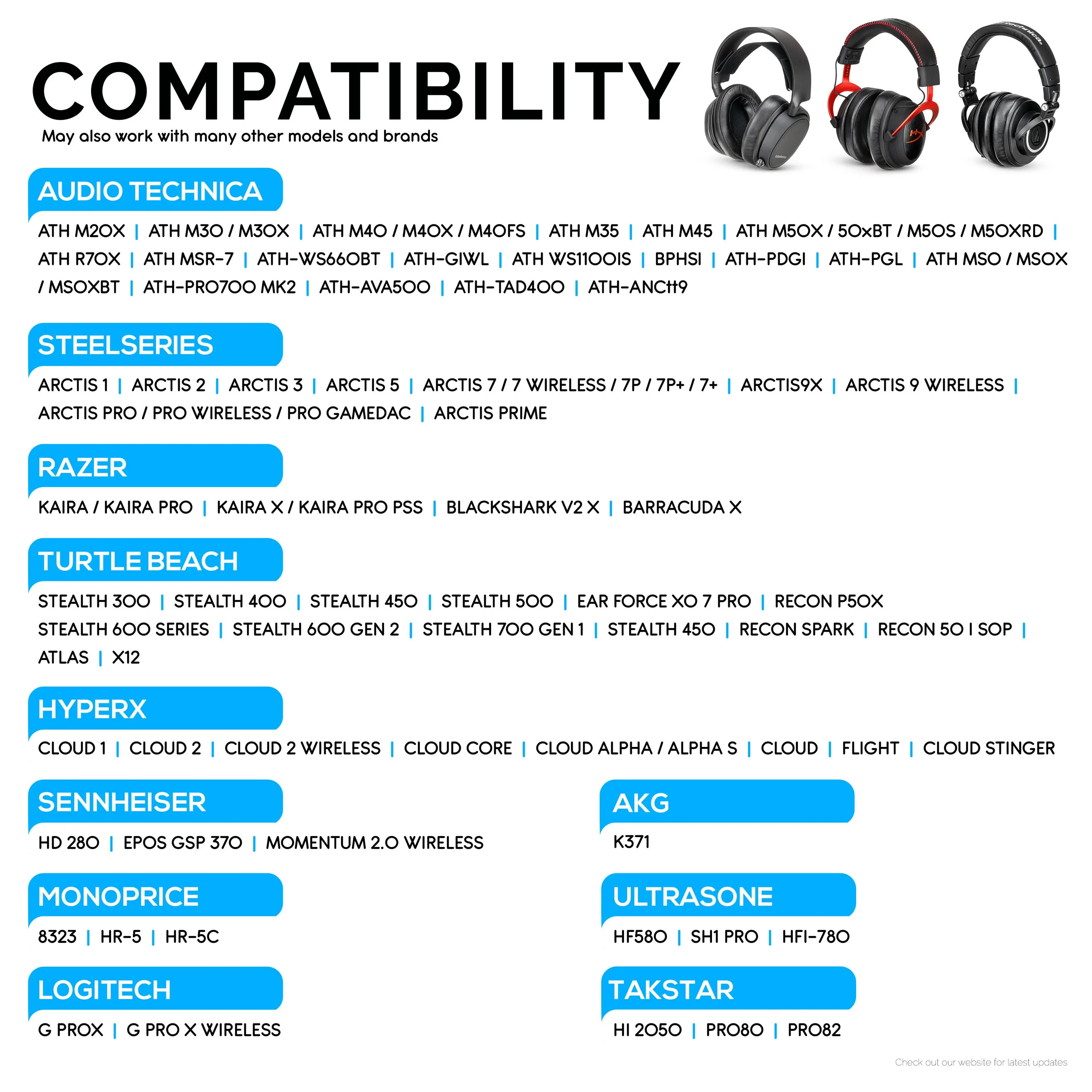 Headphone Memory Foam Earpads - Oval  - Sheepskin Leather