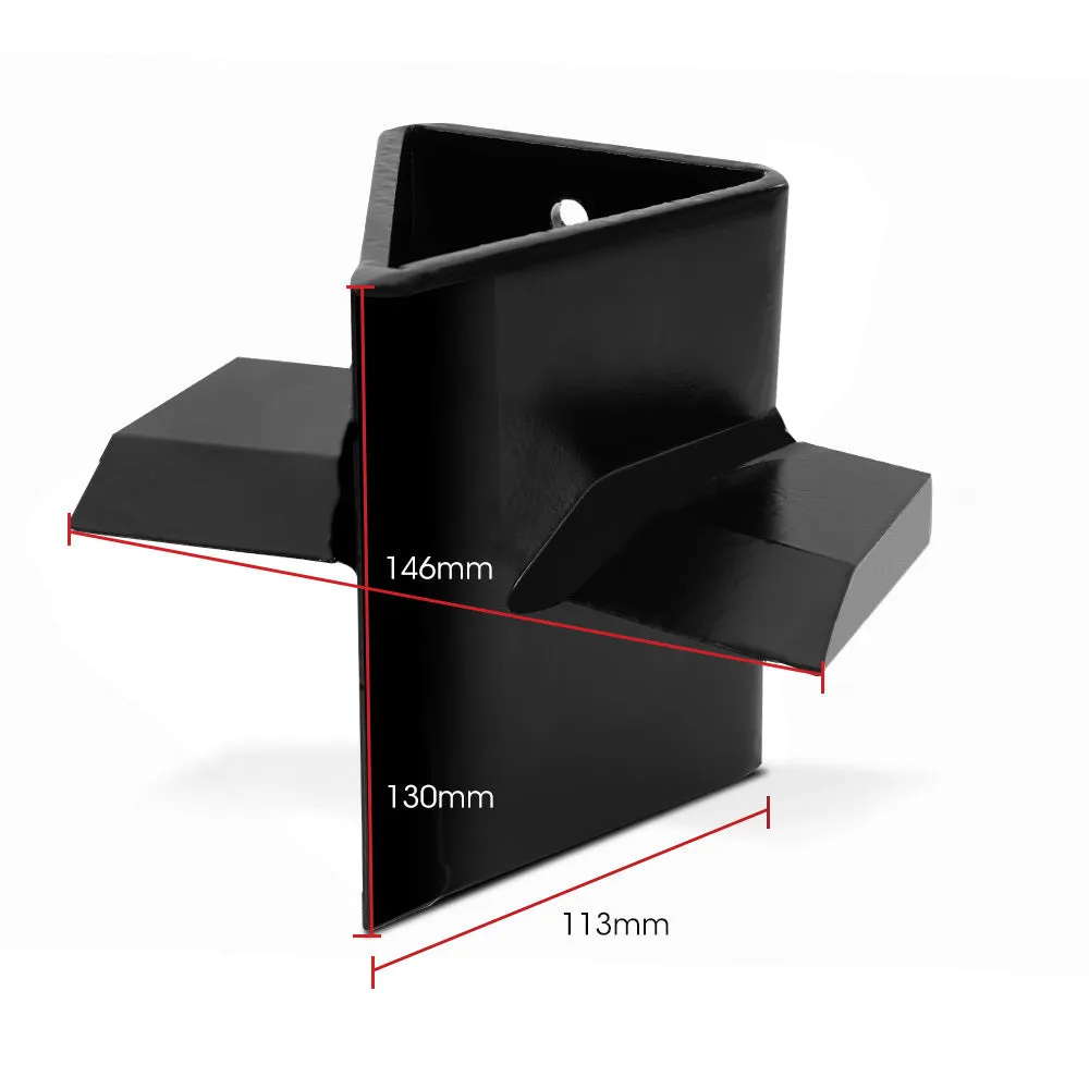 High-Strength Steel 4-Way Log Splitter Wedge for 8 & 9 Tonne - Baumr-AG