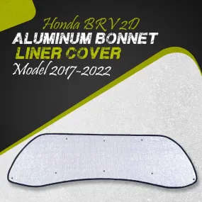 Honda BRV 2D Aluminum Bonnet Liner Cover - Model 2017-2022 - Protector Lid Garnish Bonnet Namda