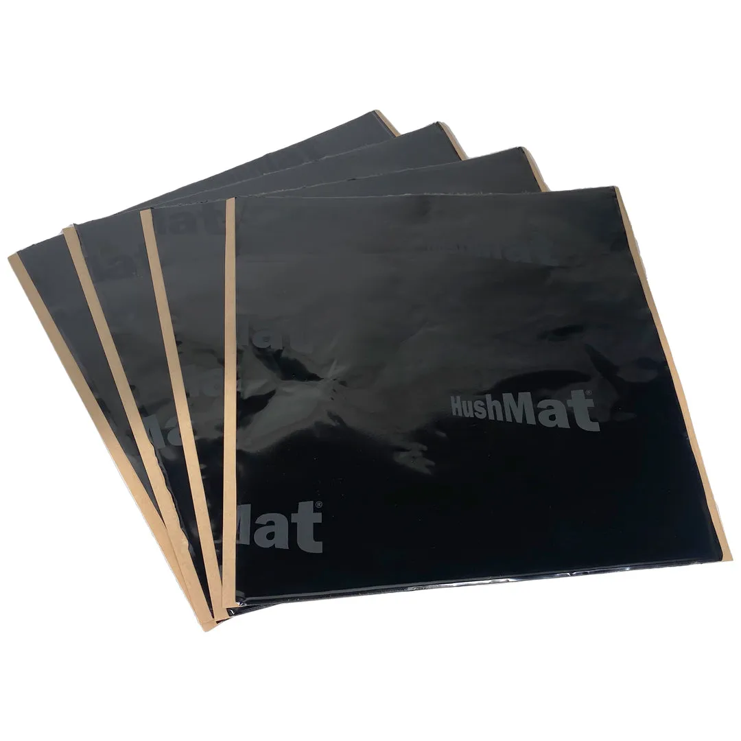 Hushmat Ultra Starter Kit Heat and Sound Barrier 12 x 12" Sheet 1/8" Thick Rubber - Black