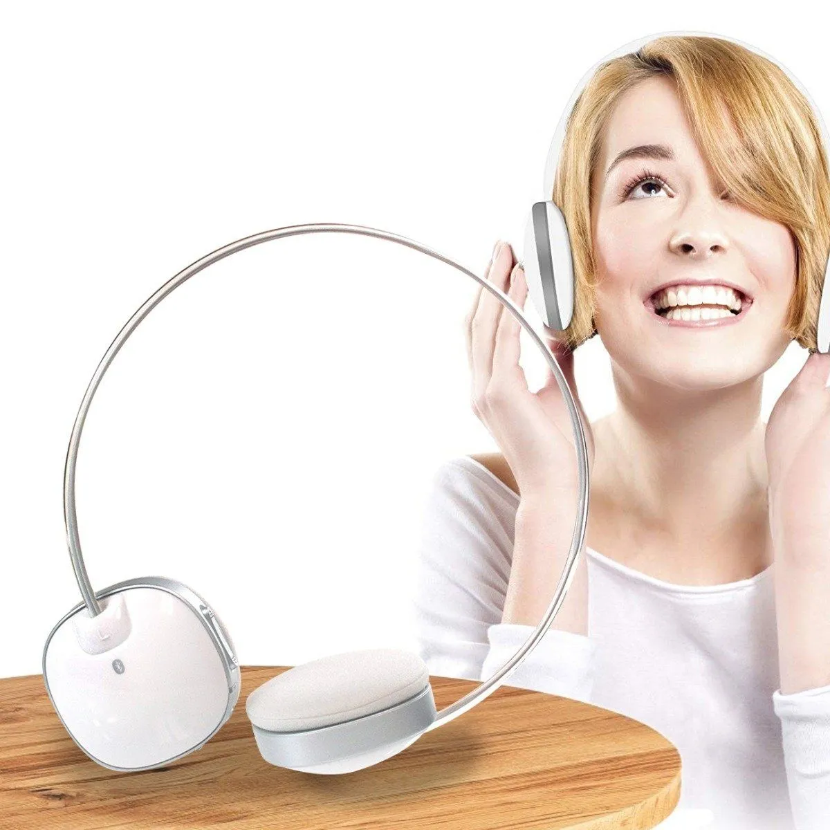 Impecca HSB100W Bluetooth Stereo Headset with Built in Microphone