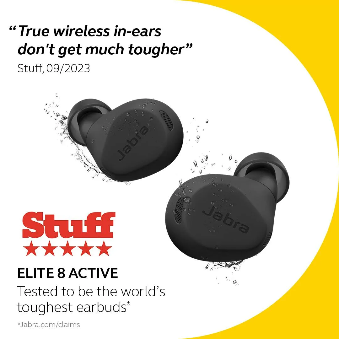 Jabra Elite 8 Active Wireless Earbuds | Black