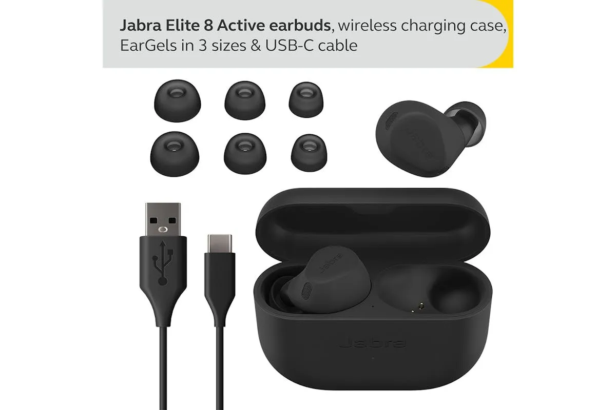 Jabra Elite 8 Active Wireless Earbuds | Black
