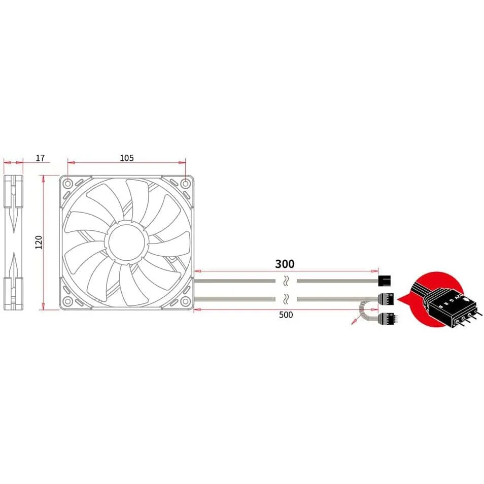 Kaze Flex 120 Slim RGB Fan  (Refurbished)