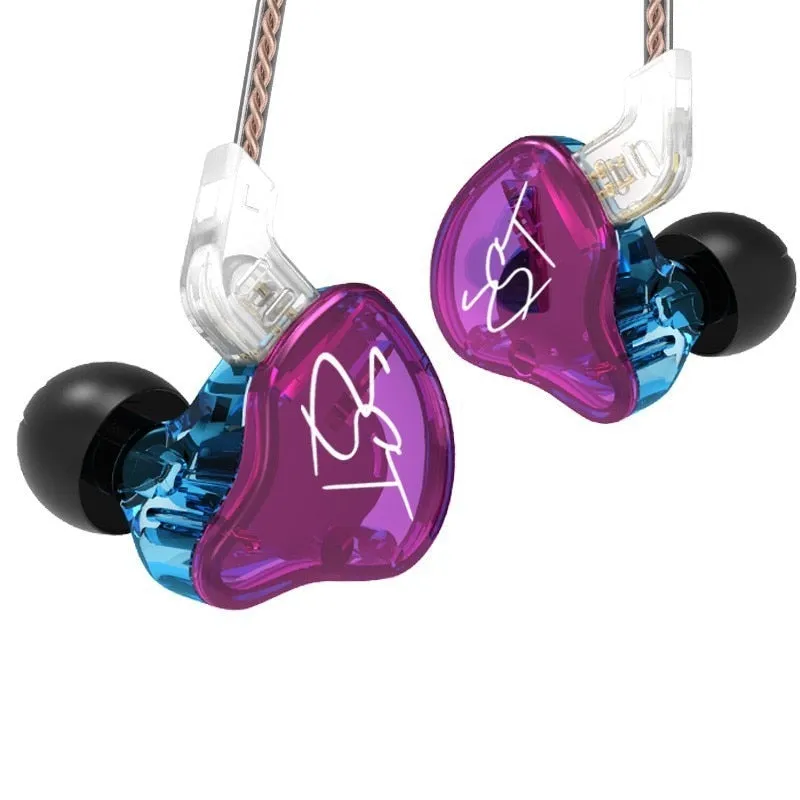 KZ ZST Hybrid Technology 1DD 1BA Earphones 3.5mm In Ear Monitors Noise Cancelling HiFi Music Sports Bass Earbuds Headset