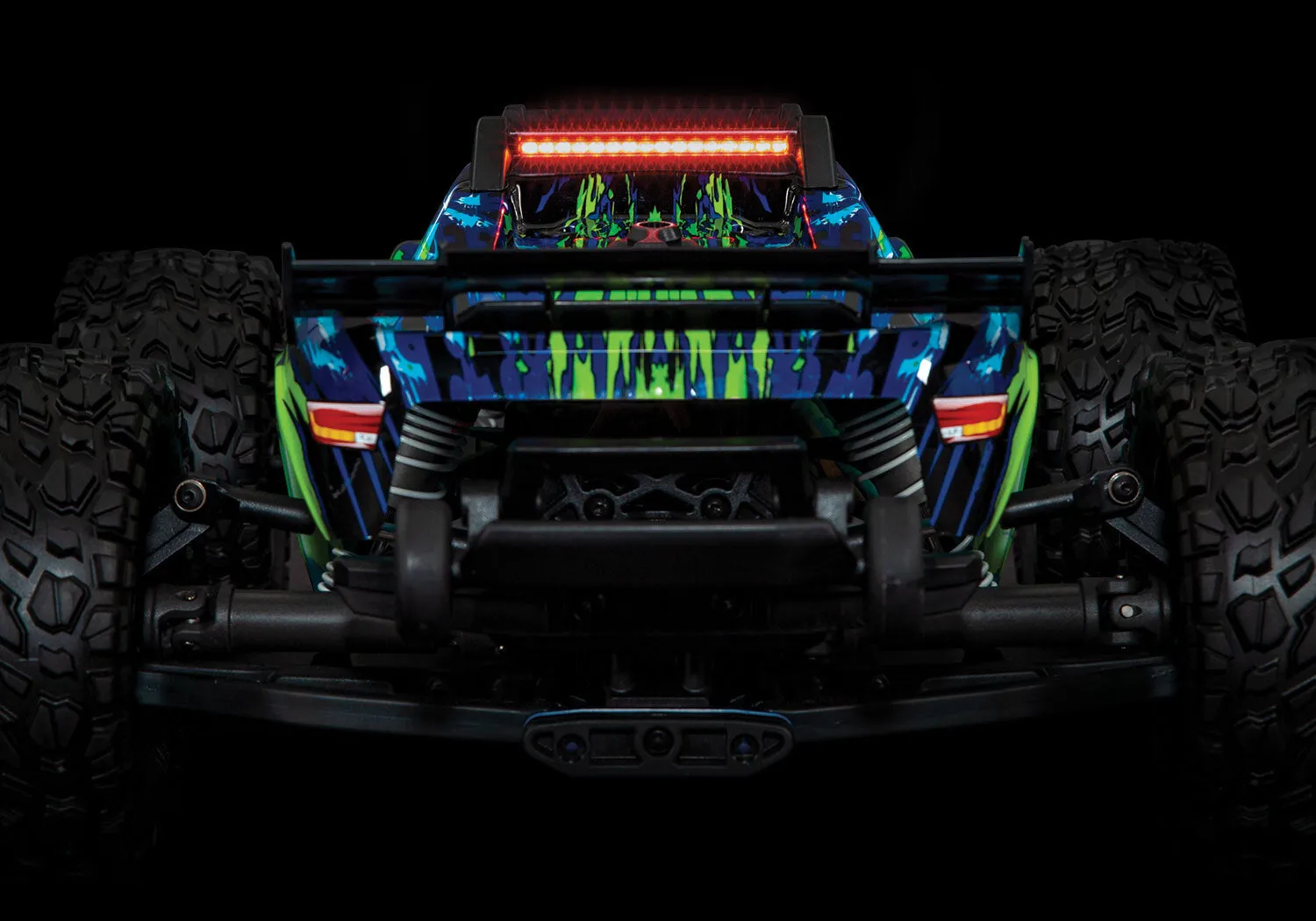 LED light set, complete (includes bumper with LED lights, roof skid plate with LED lights, 3-volt accessory power supply, and power tap connector (with cable)) (fits #6717 body)