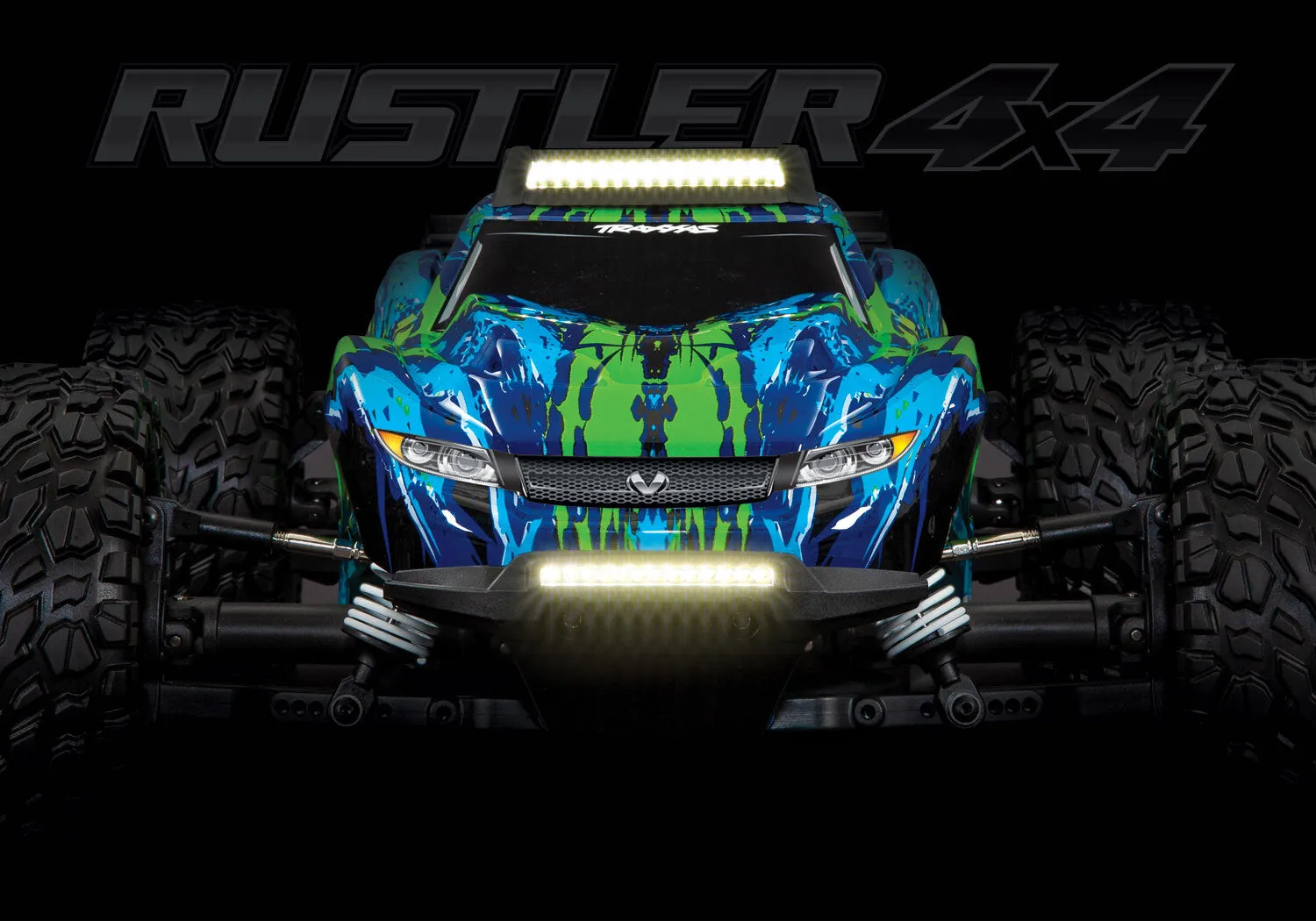 LED light set, complete (includes bumper with LED lights, roof skid plate with LED lights, 3-volt accessory power supply, and power tap connector (with cable)) (fits #6717 body)
