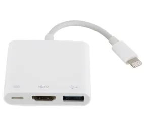 Lightning to OTG Digital AV Adapter, Lightning to HDMI USB Converter