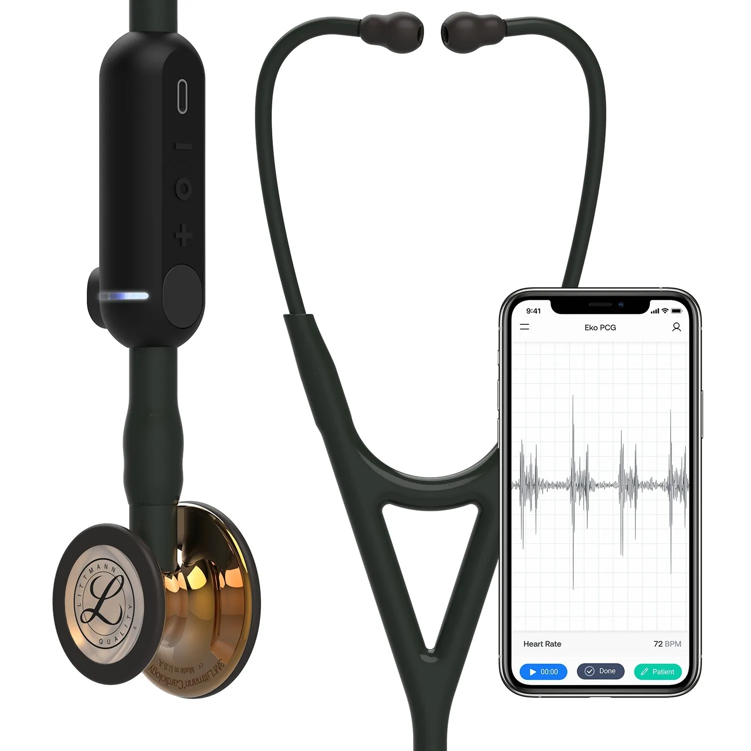 Littmann CORE Digital Stethoscope 8863 - High Polish Copper - Over Engraved
