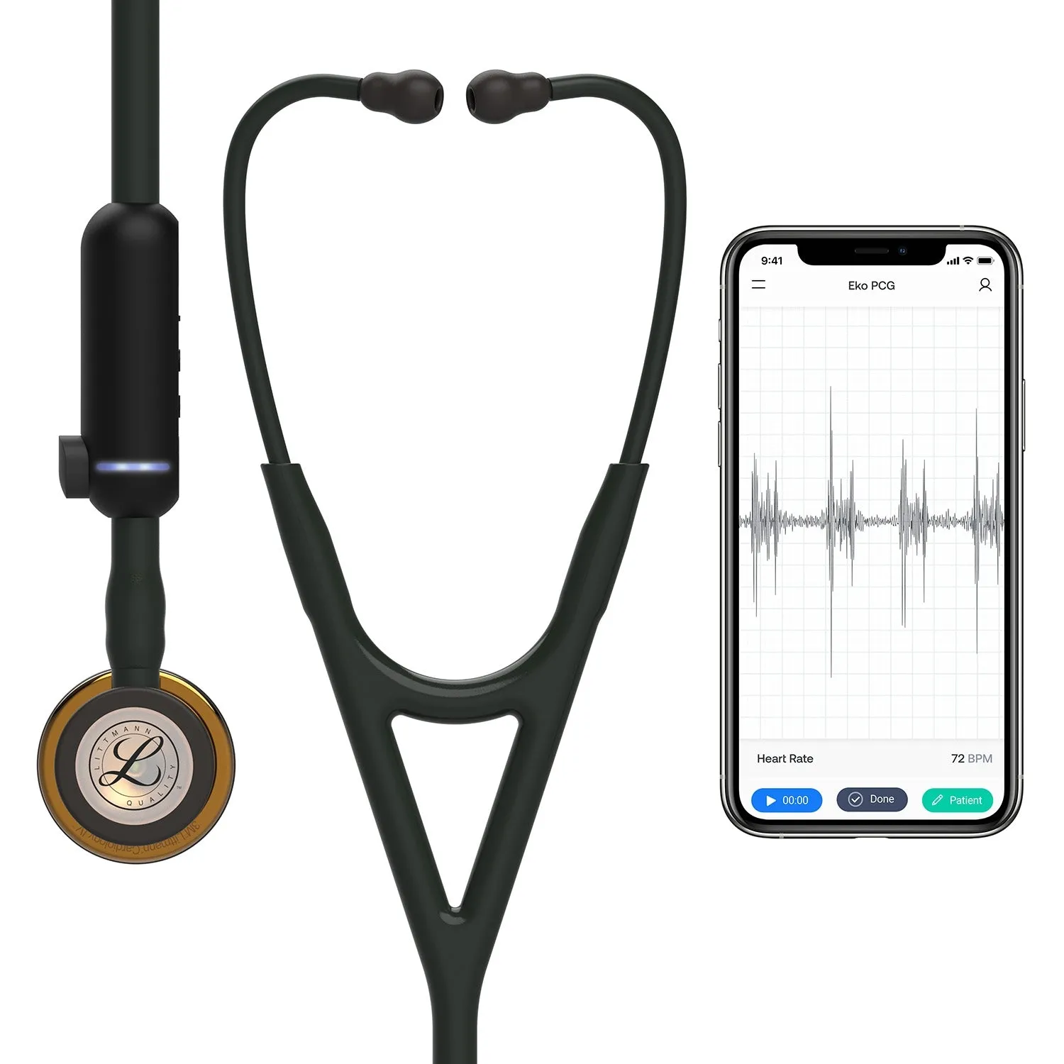 Littmann CORE Digital Stethoscope 8863 - High Polish Copper - Over Engraved