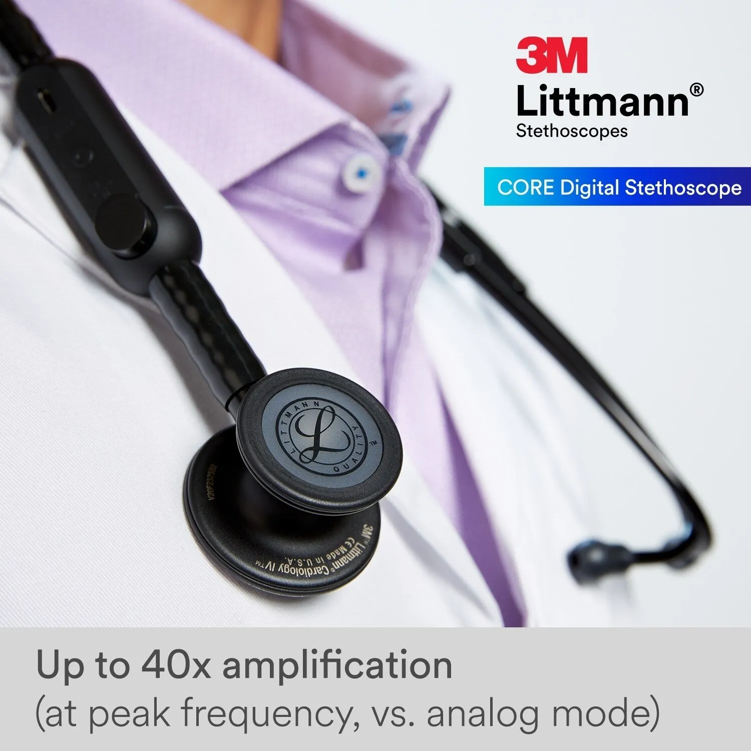 Littmann CORE Digital Stethoscope 8863 - High Polish Copper - Over Engraved