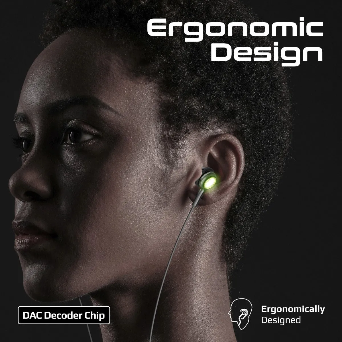 LumiSound™ Transparent Stereo USB-C Wired RGB Earphones