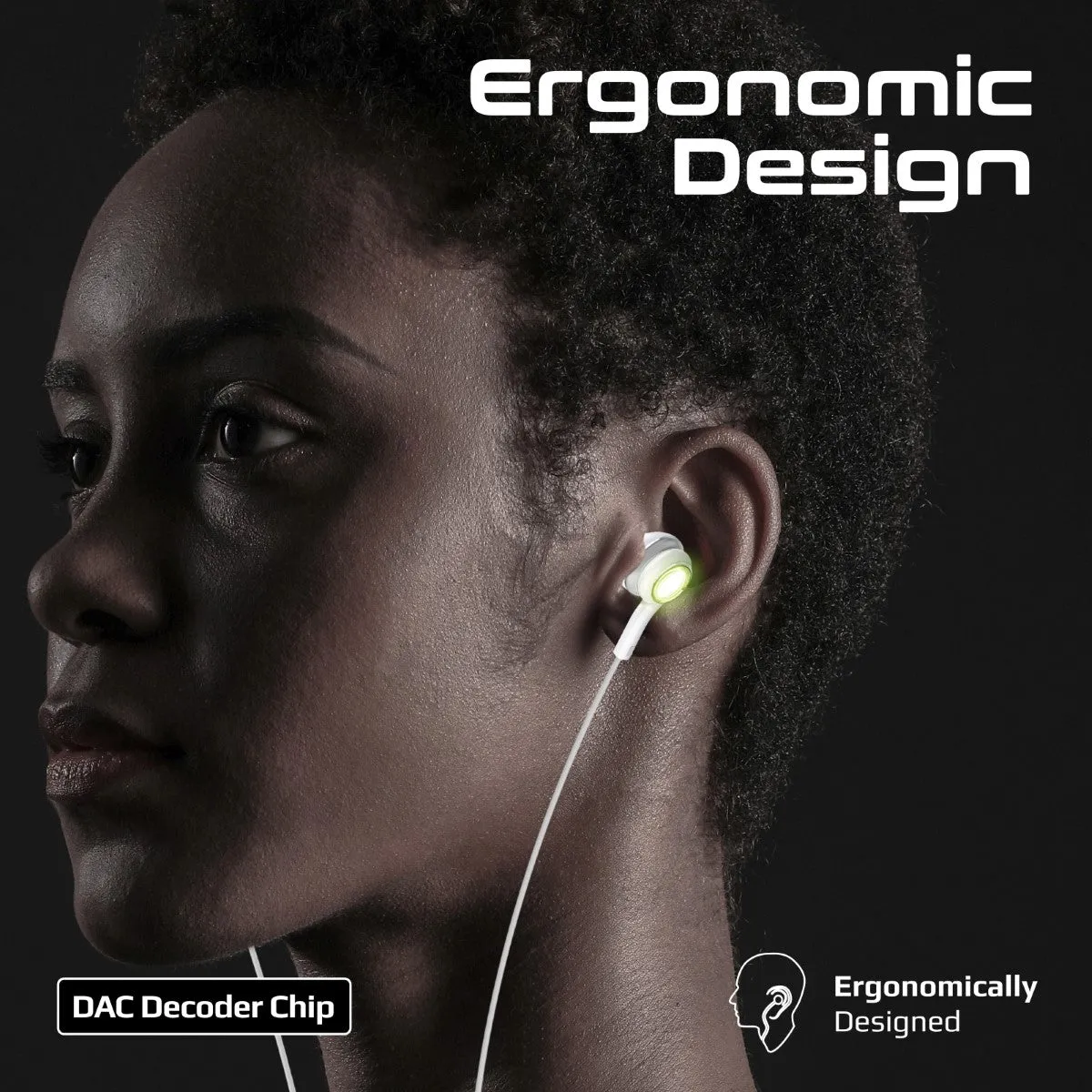 LumiSound™ Transparent Stereo USB-C Wired RGB Earphones