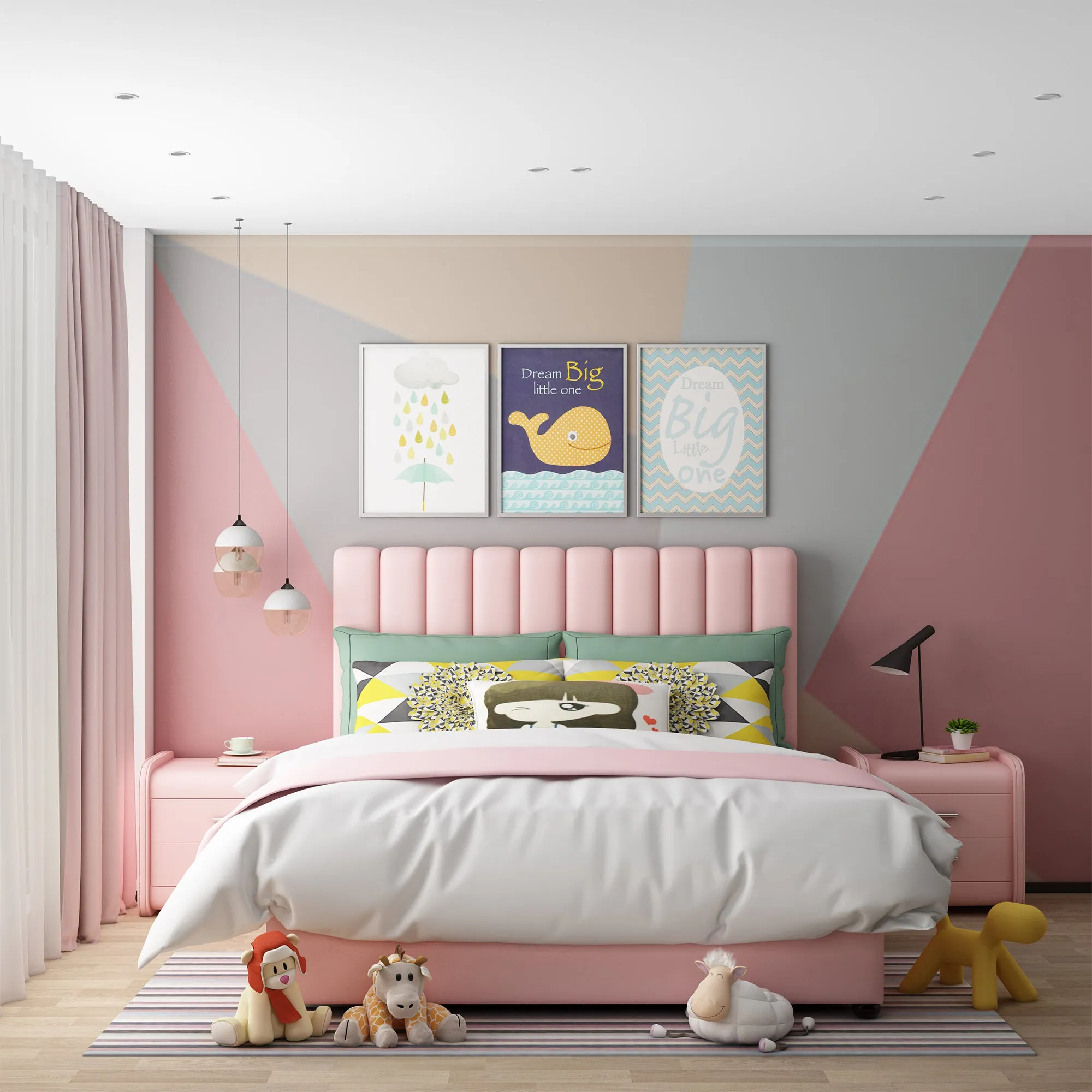 Makenna Upholstered Bed- Queen