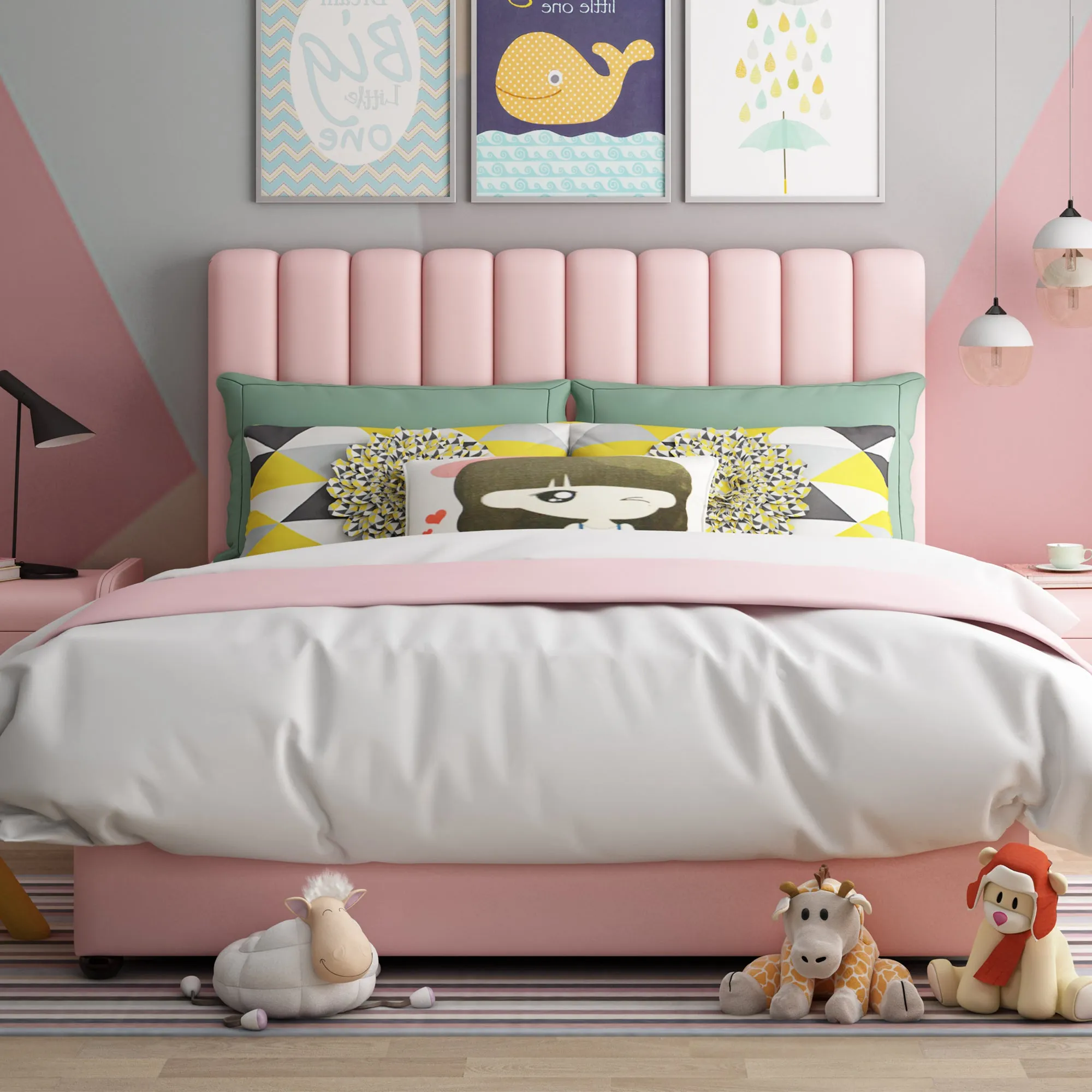 Makenna Upholstered Bed- Queen