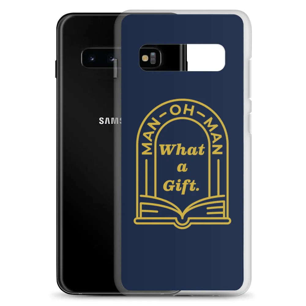 Man-oh-Man Bible in a Year Samsung Phone Case - Navy