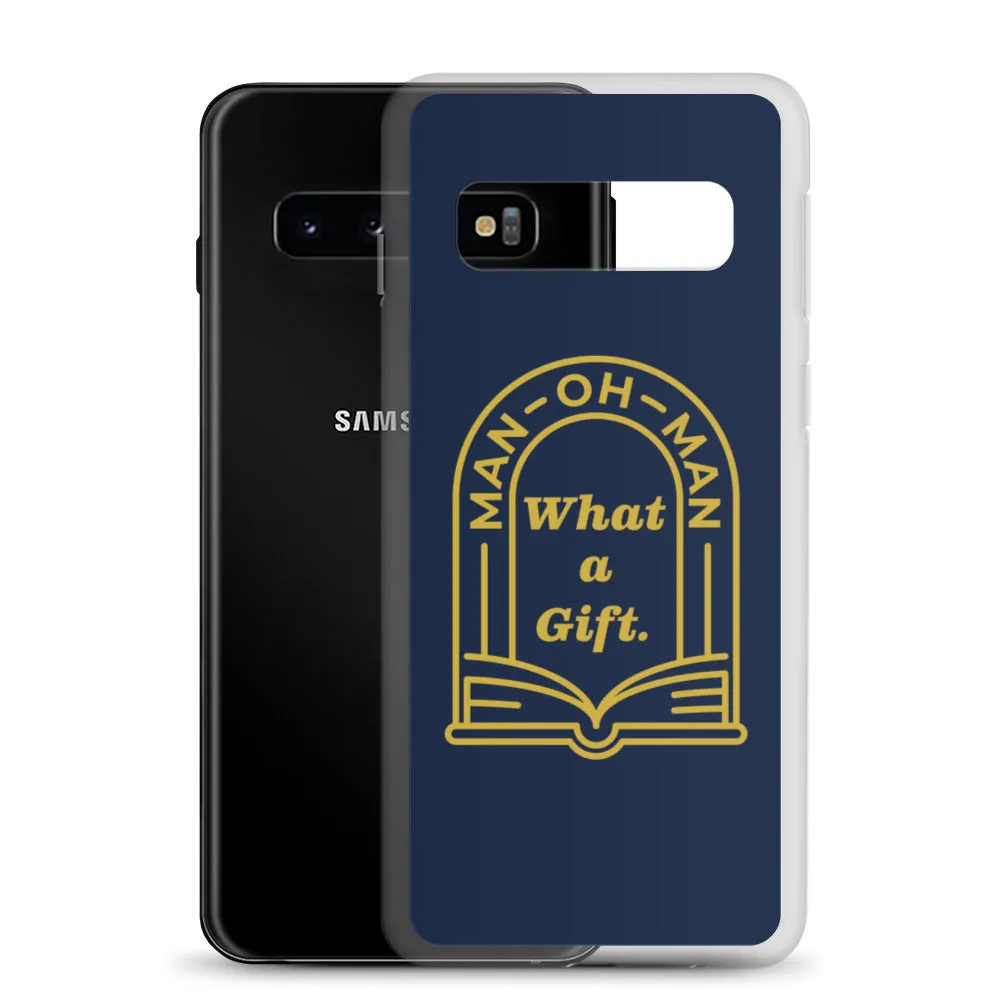 Man-oh-Man Bible in a Year Samsung Phone Case - Navy