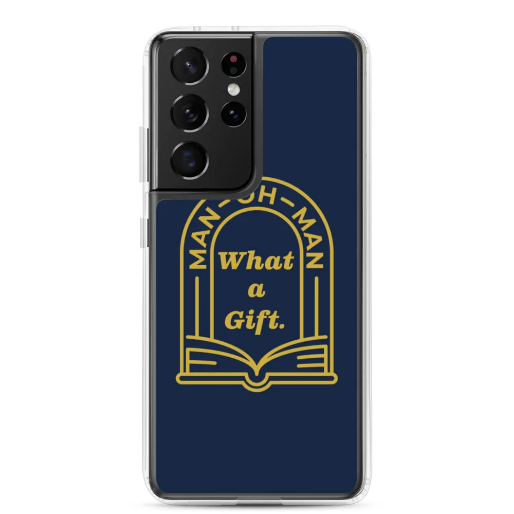 Man-oh-Man Bible in a Year Samsung Phone Case - Navy