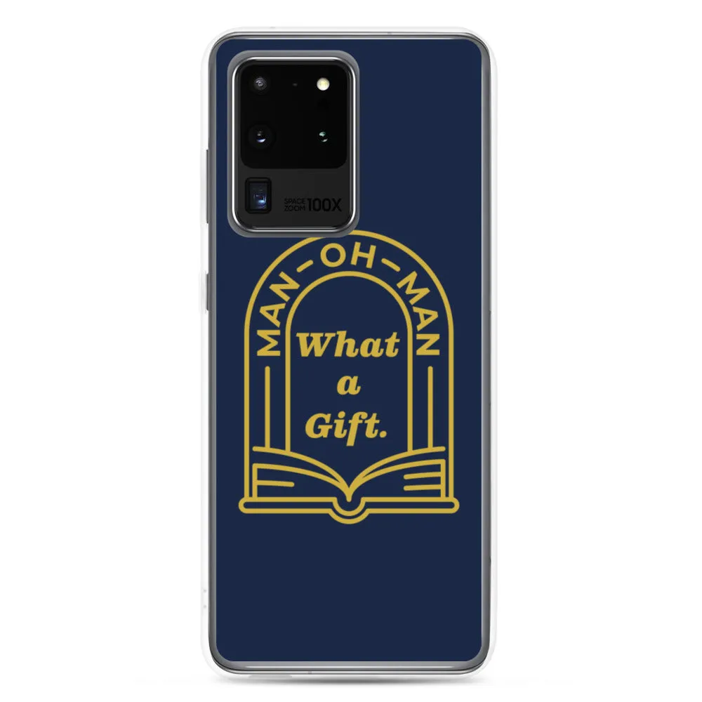 Man-oh-Man Bible in a Year Samsung Phone Case - Navy