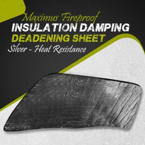 Maximus Fireproof Insulation Damping Deadening Sheet Silver - Heat Resistance | Fire Resistance and Endurance