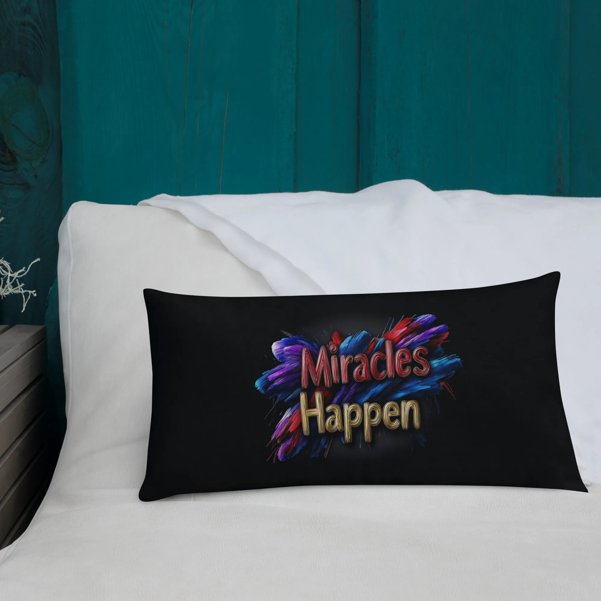 Miracles Happen: Bold Beginnings Premium Pillow
