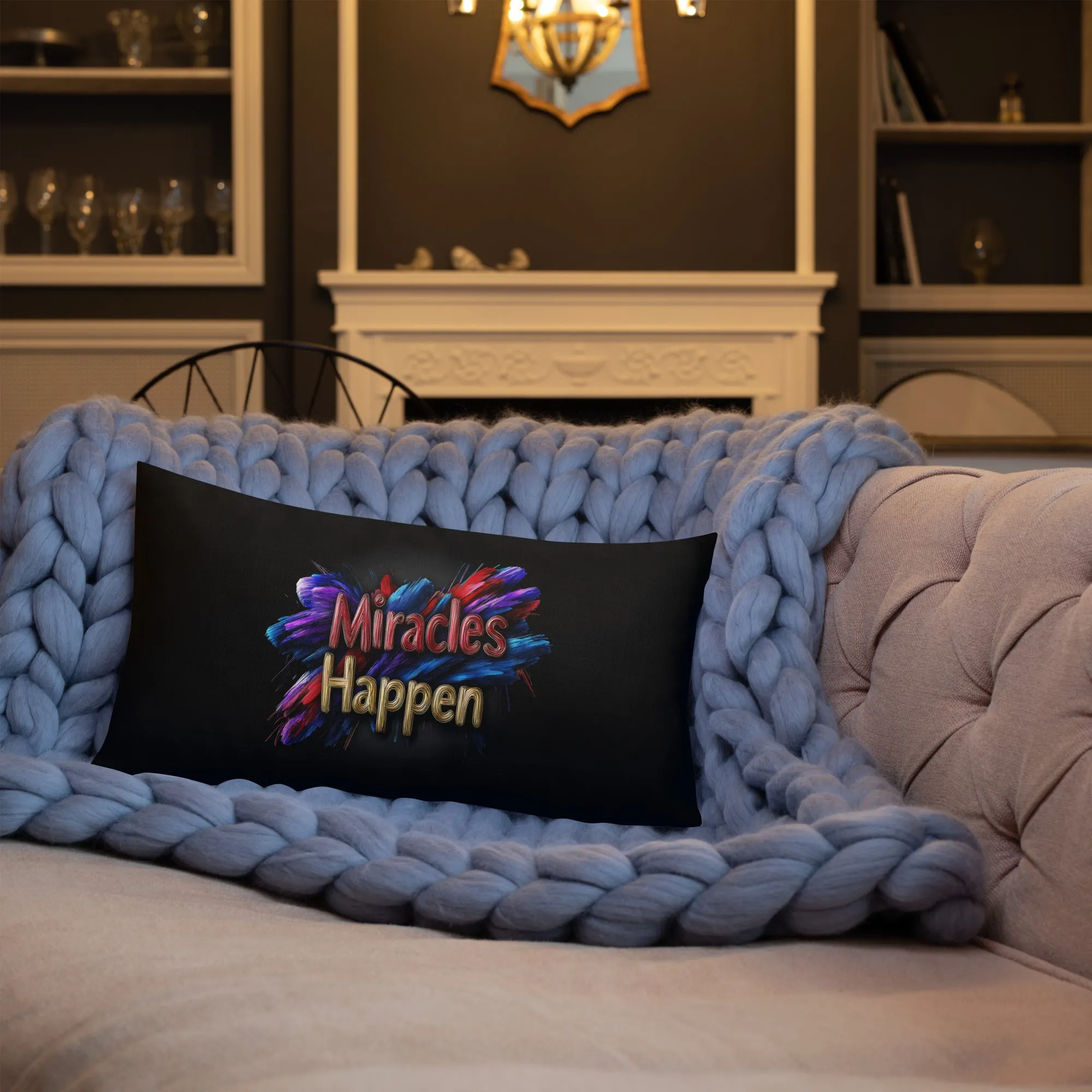 Miracles Happen: Bold Beginnings Premium Pillow