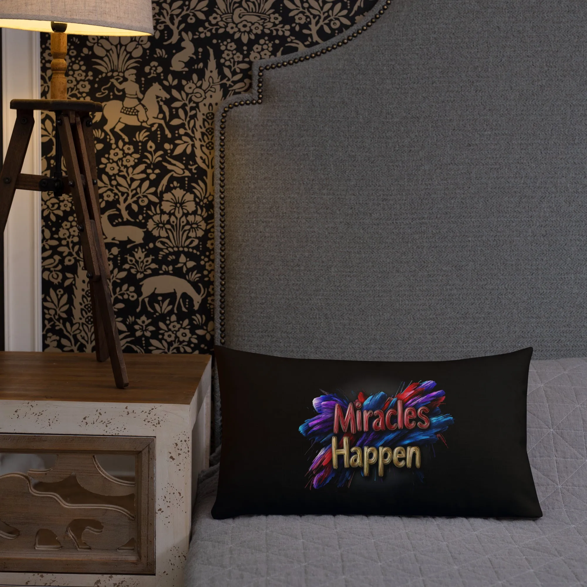 Miracles Happen: Bold Beginnings Premium Pillow