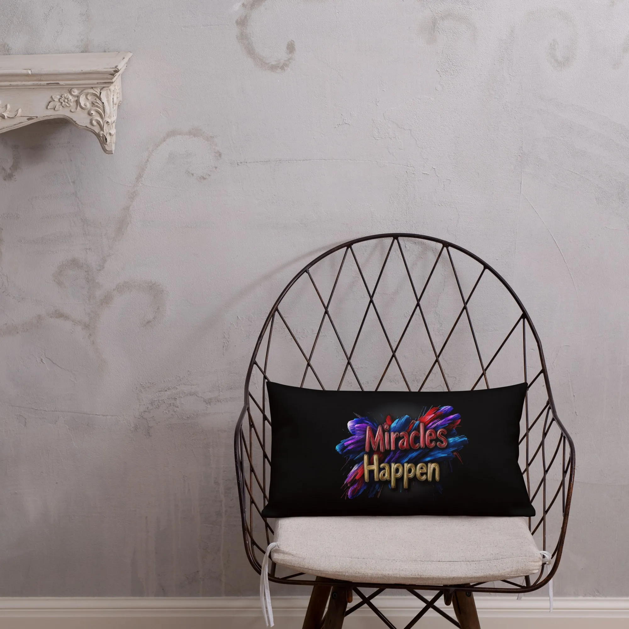 Miracles Happen: Bold Beginnings Premium Pillow