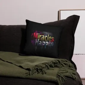 Miracles Happen: Vibrant Journeys Premium Pillow