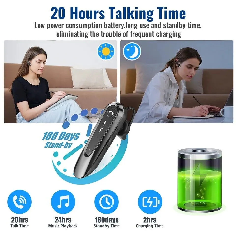 New Bee B45 Mini Handsfree Bluetooth 5.0 Single Ear Wireless Headset