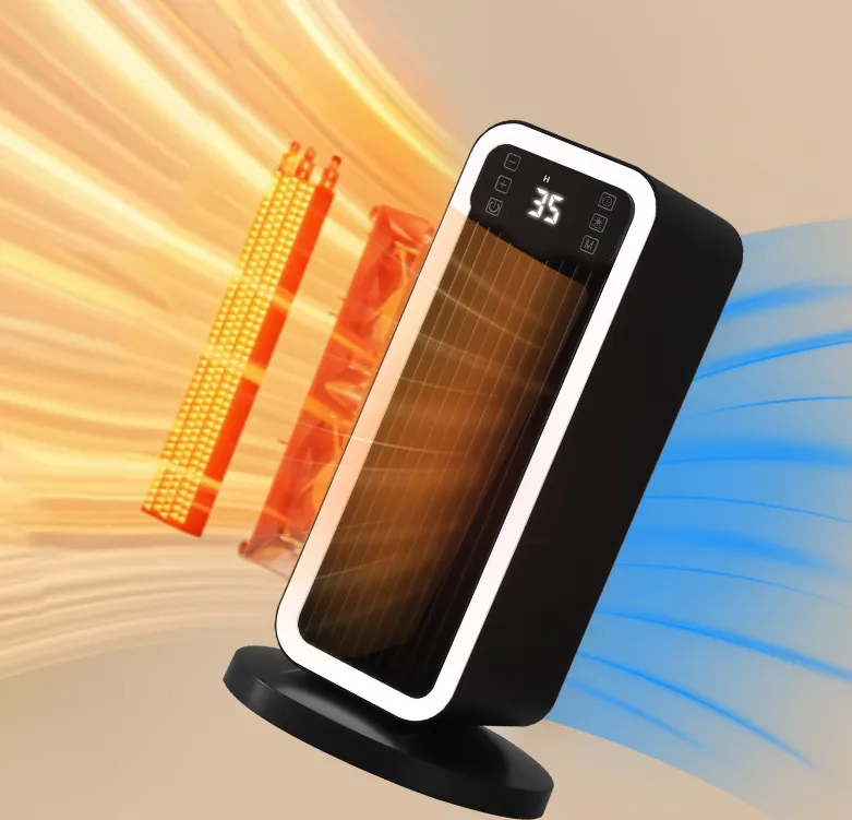 New type of warm air heater, intelligent home office quick heating electric heater, hot air fan, vertical desk Surface heating stove