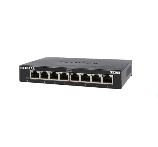 NO EMF Netgear Splitter or Switch.  With 5 Shielded Ports for Four Computer, smartphone and more!