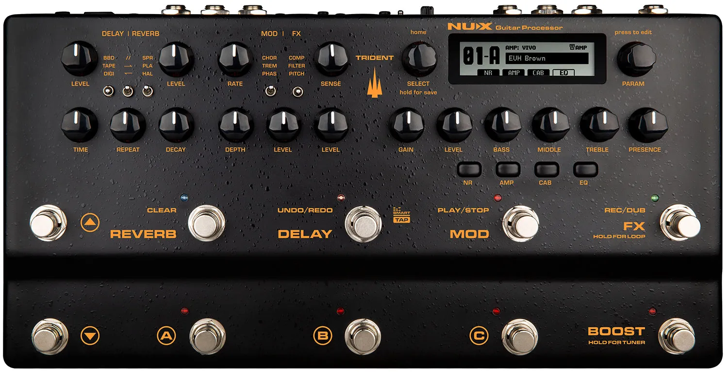 NU-X Trident Amp Simulator & Multi-FX Pedal