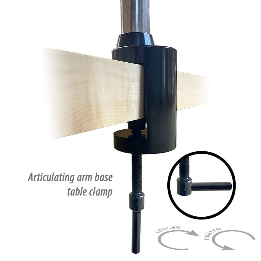 OC White TKMACZ-FA-D MacroZoom HD Video Inspection System with Articulating Arm, 22" LCD Monitor & Fiberoptic Dual Point Ring Light