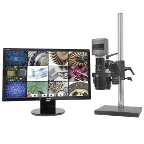 OC White TKMACZ-ULP-A MacroZoom HD Video Inspection System with Ultima&reg; EPS Articulating Arm, 22" LCD Monitor & Fiberoptic Annular Ring Light