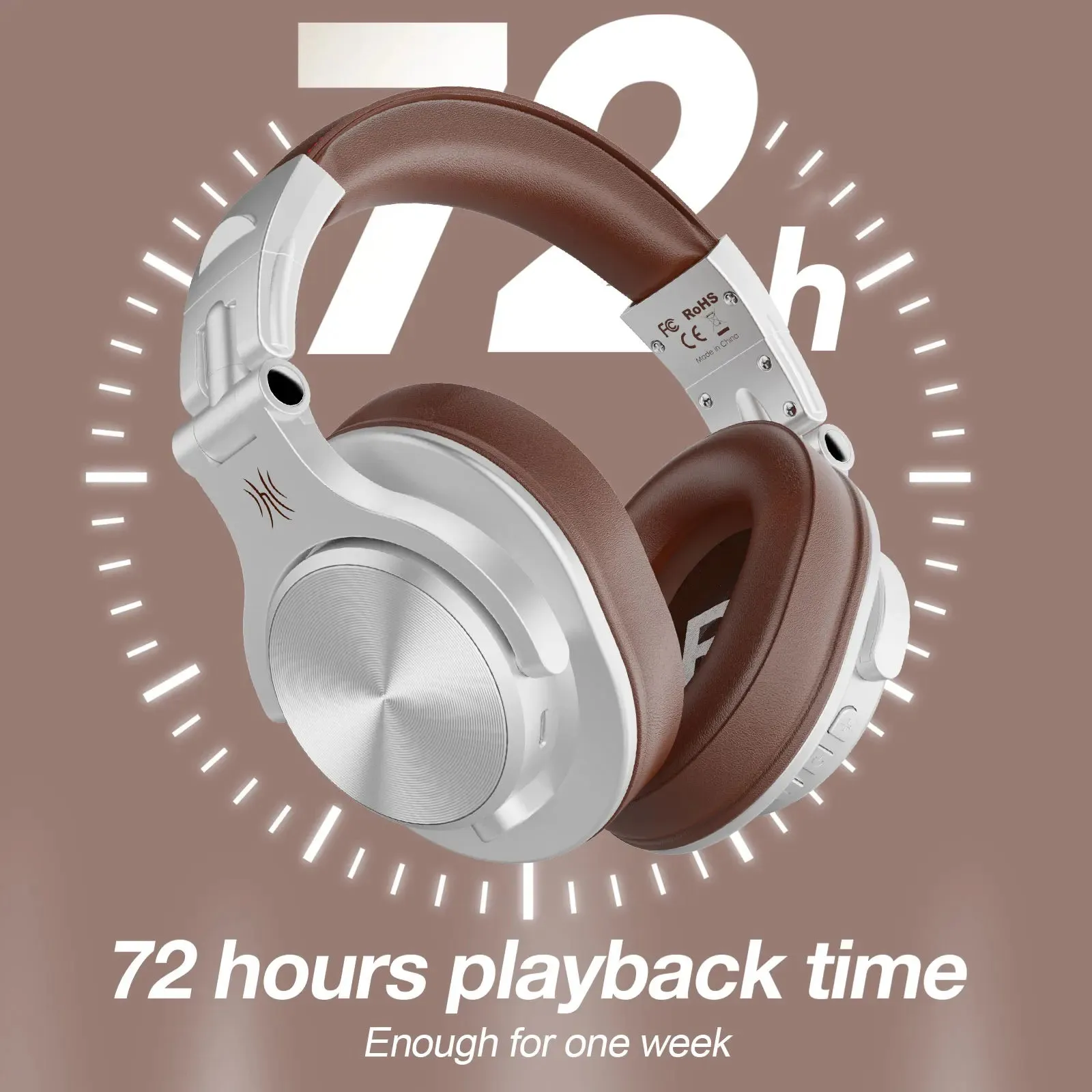 Oneodio A70 Fusion Wired   Wireless Bluetooth 5.2 Headphones - Over Ear Studio DJ Headset with Mic