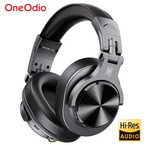 Oneodio Fusion A70 Bluetooth 5.2 Headphones - Hi-Res Audio Over Ear Wireless Headset for Studio Monitoring & DJ Use