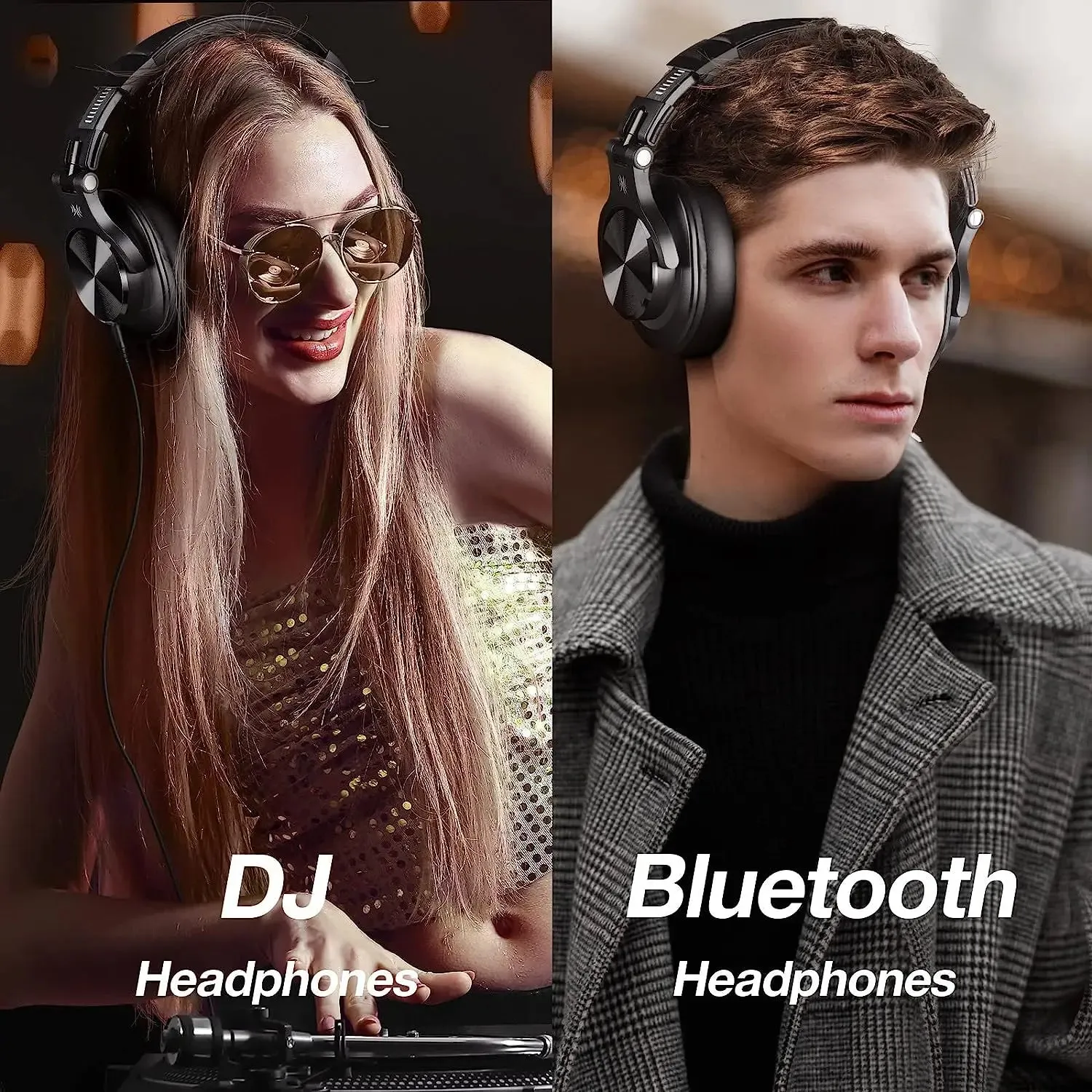 Oneodio Fusion A70 Bluetooth 5.2 Headphones - Hi-Res Audio Over Ear Wireless Headset for Studio Monitoring & DJ Use