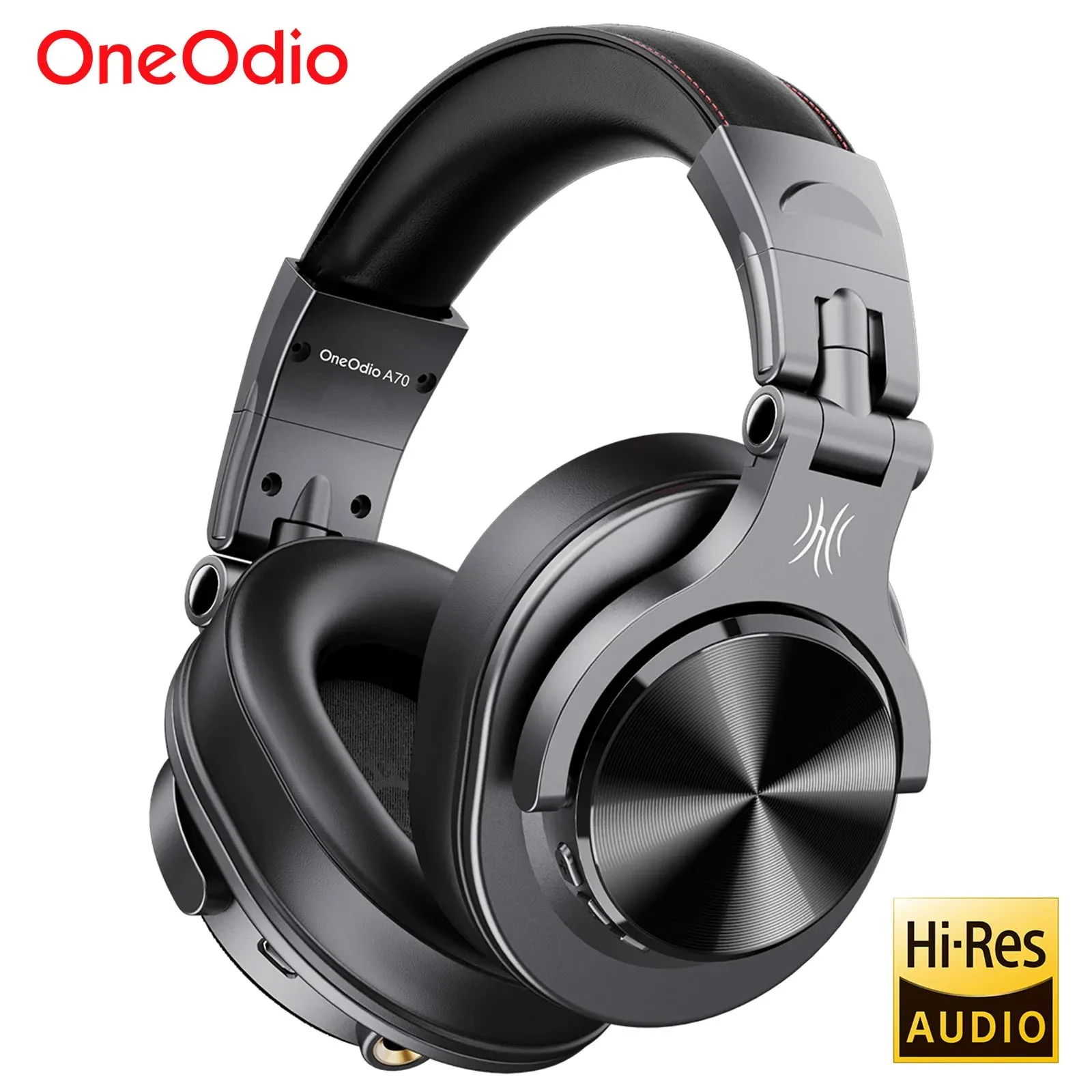 Oneodio Fusion A70 Bluetooth 5.2 Headphones - Hi-Res Audio Over Ear Wireless Headset for Studio Monitoring & DJ Use