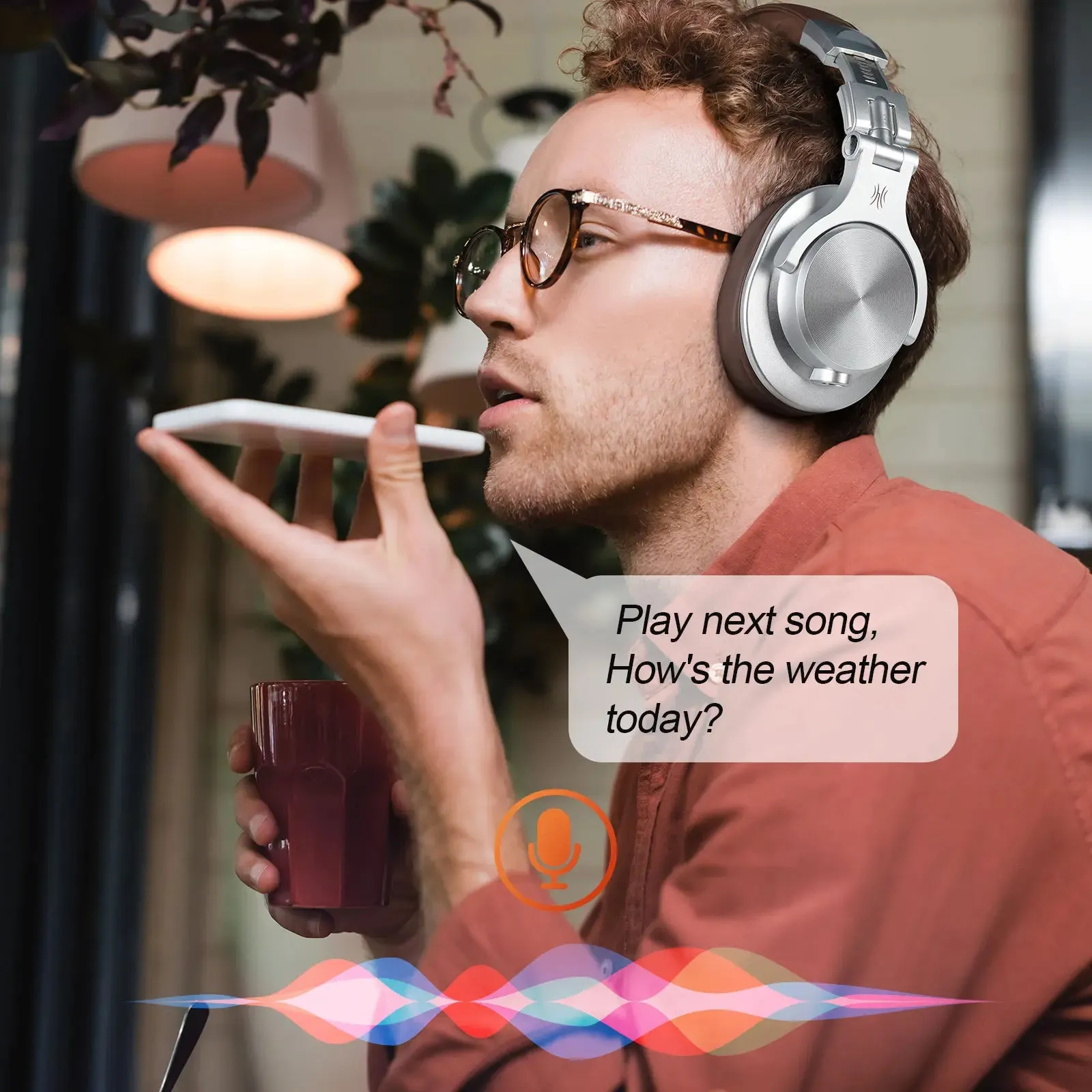 Oneodio Fusion A70 Bluetooth 5.2 Headphones - Hi-Res Audio Over Ear Wireless Headset for Studio Monitoring & DJ Use