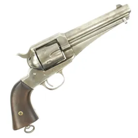Original Antique U.S. Remington M-1875 Single Action Army 44 Cal. Revolver with Period Holster - Serial No 77