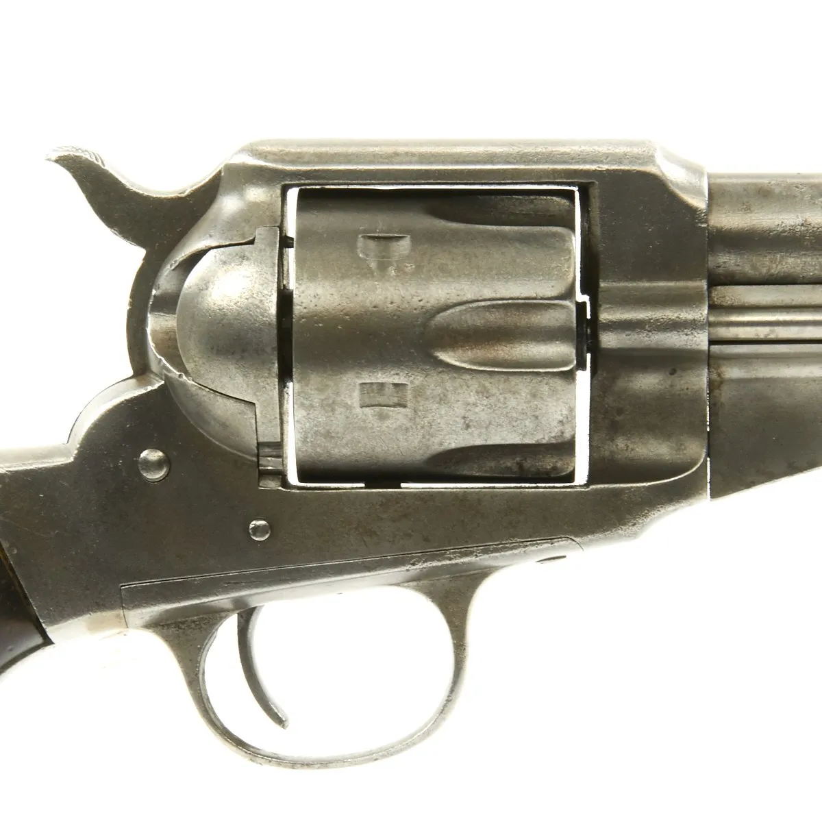Original Antique U.S. Remington M-1875 Single Action Army 44 Cal. Revolver with Period Holster - Serial No 77