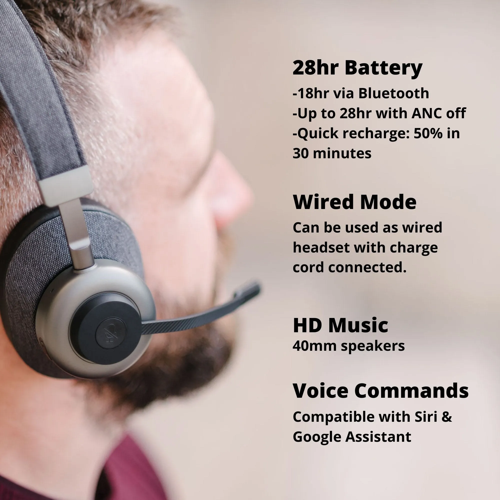 Orosound Tilde Pro Hybrid Bluetooth Office Headset (Discontinued Replaced By Tilde Evo)