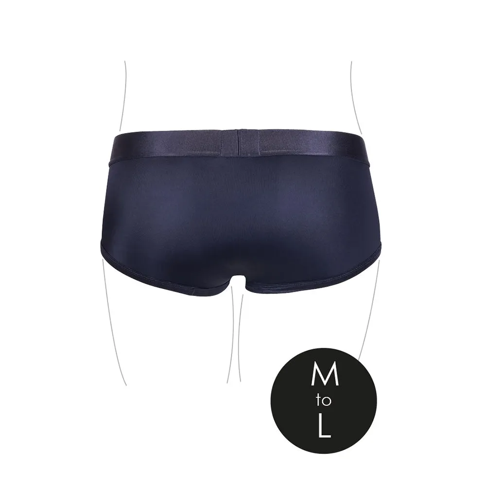 Ouch! Vibrating Strap-on Brief Black M/L