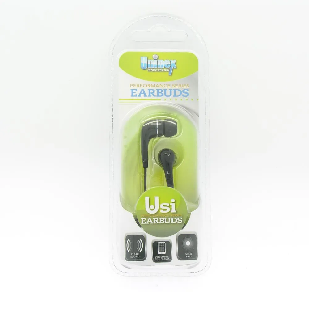Performance Earbuds 3.5mm Plug Black