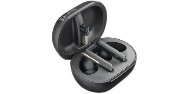 Poly Voyager Free 60 Bluetooth Earbuds - Graphite Black