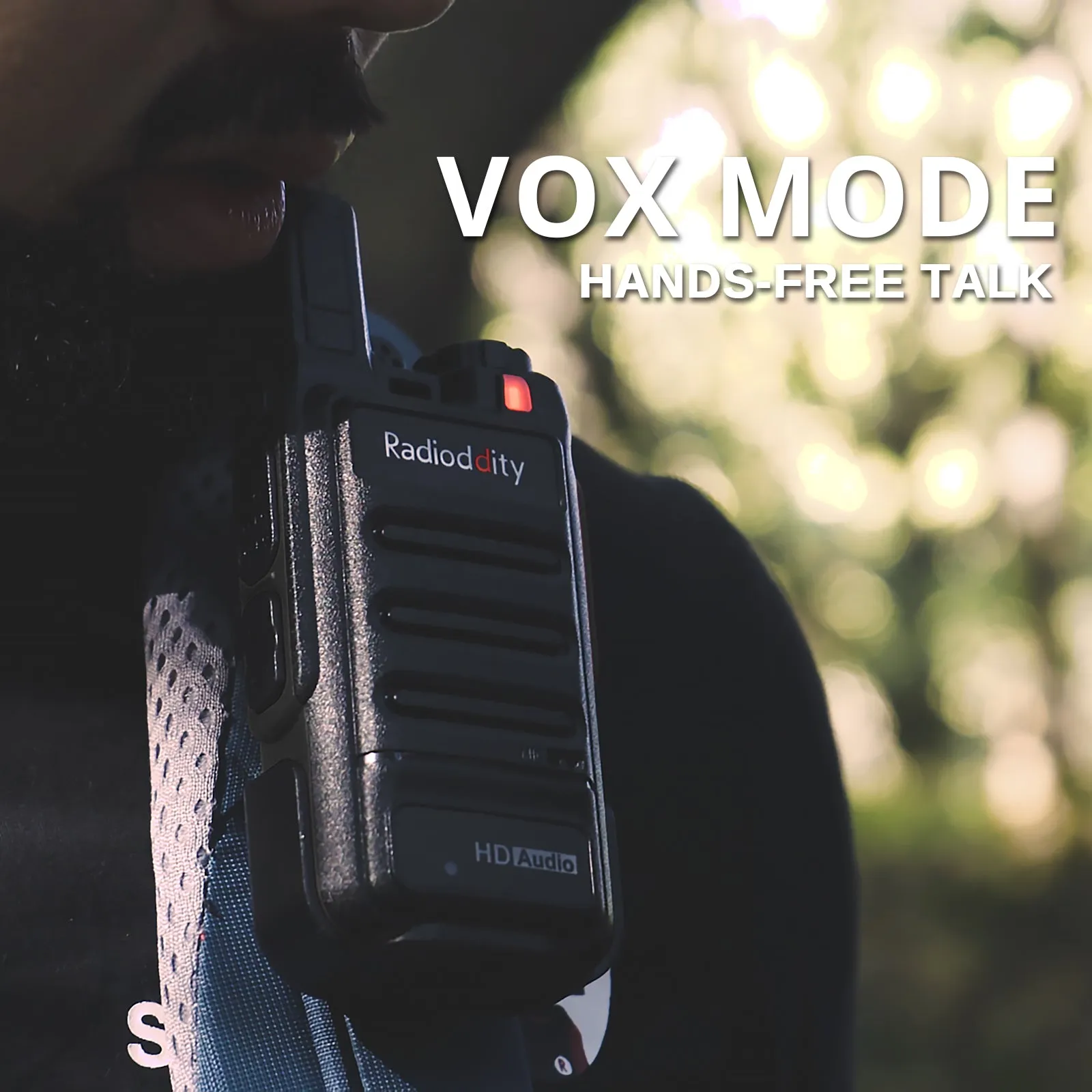 Radioddity GM-N1 GMRS Radio [1 Pair] | 3W | Noise Canceling | 3000mAh Battery | Repeater Capable