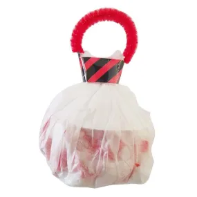 Red And White Spiders Web Streamers
