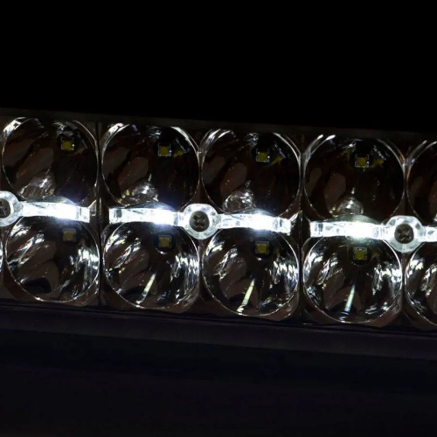 Rough Country Black Series LED Light Bar 12" Dual Row - White DRL | Universal